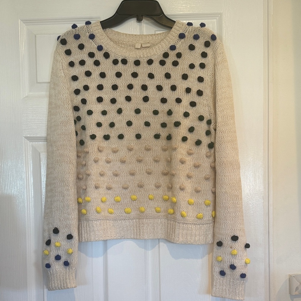 Anthropologie pom pom sweater